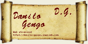 Danilo Gengo vizit kartica